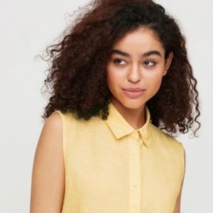 Women’s Premium Linen Sleeveless Shirt